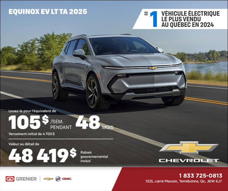 Procurez-vous le Chevrolet Equinox EV 2025