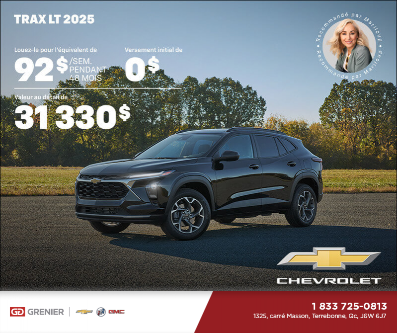 Procurez-vous le Chevrolet Trax LT 2025