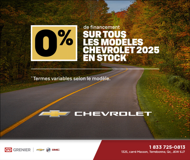 L'événement du mois Chevrolet