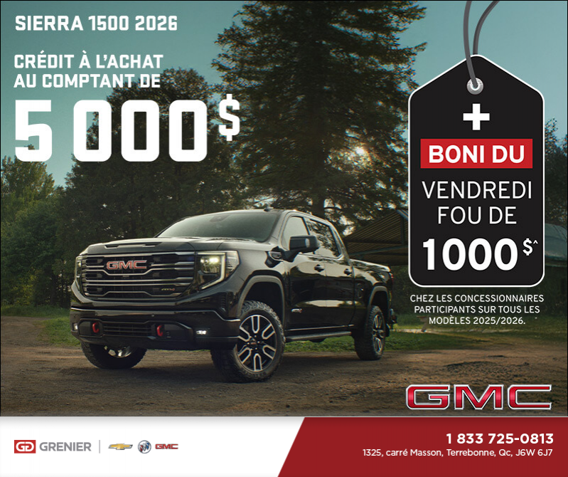 Le GMC Sierra 1500 2026