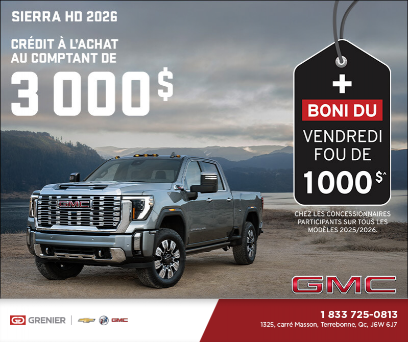Le GMC Sierra HD 2026