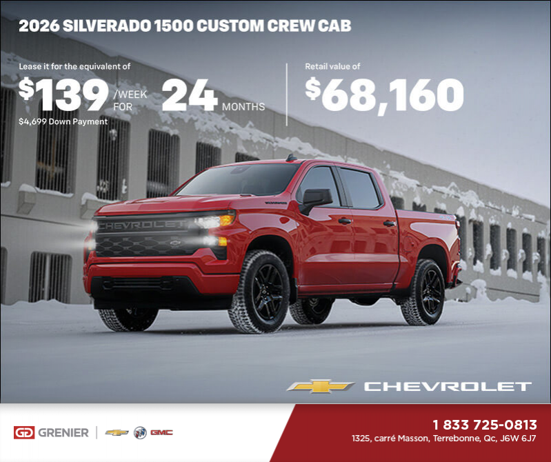 Get the 2026 Chevrolet Silverado 1500