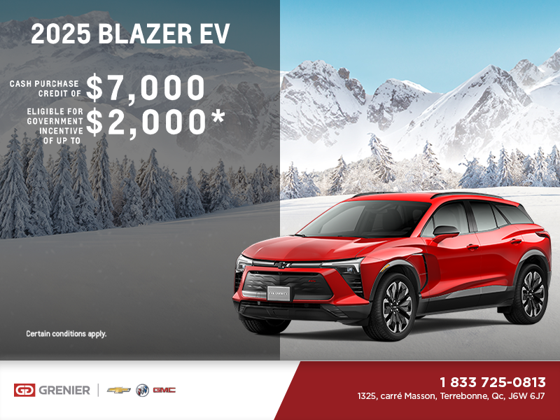 Get the 2025 Chevrolet Blazer EV