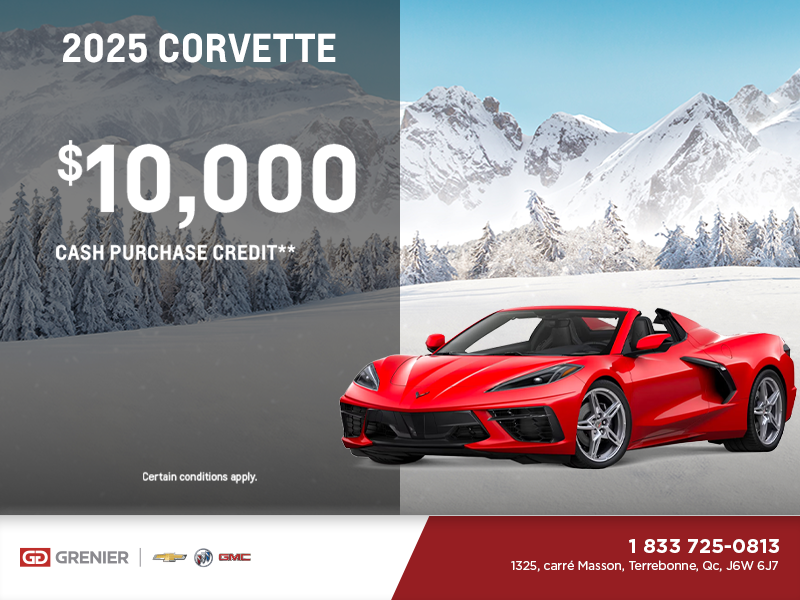 Get the 2025 Chevrolet Corvette