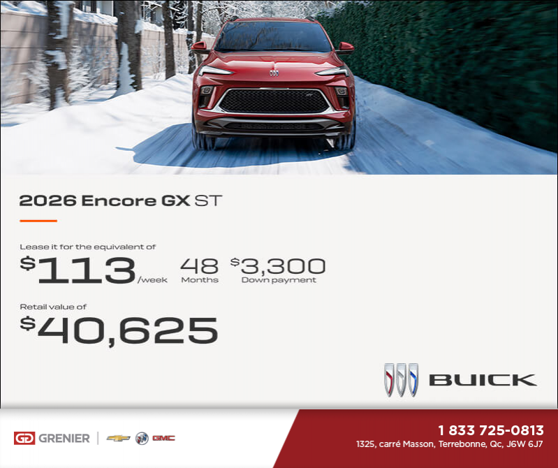 Get the 2026 Buick Encore GX