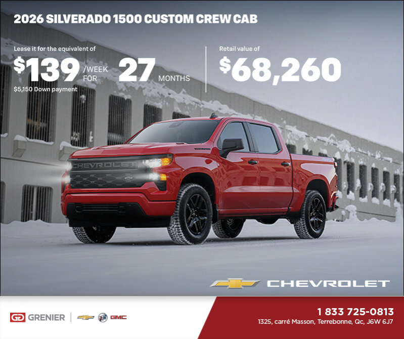 Get the 2026 Chevrolet Silverado 1500