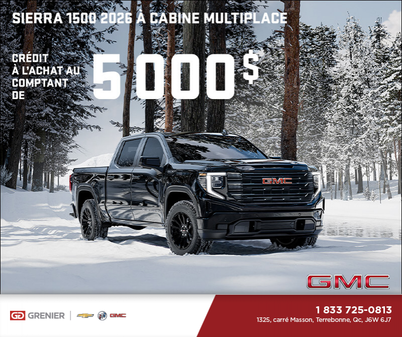 Le GMC Sierra 1500 2026