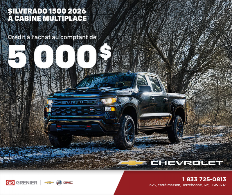 Procurez-vous le Chevrolet Silverado 1500 2026
