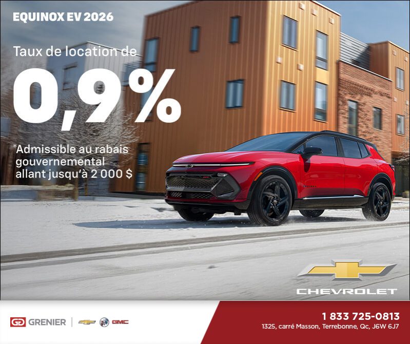 Procurez-vous le Chevrolet Equinox EV 2026