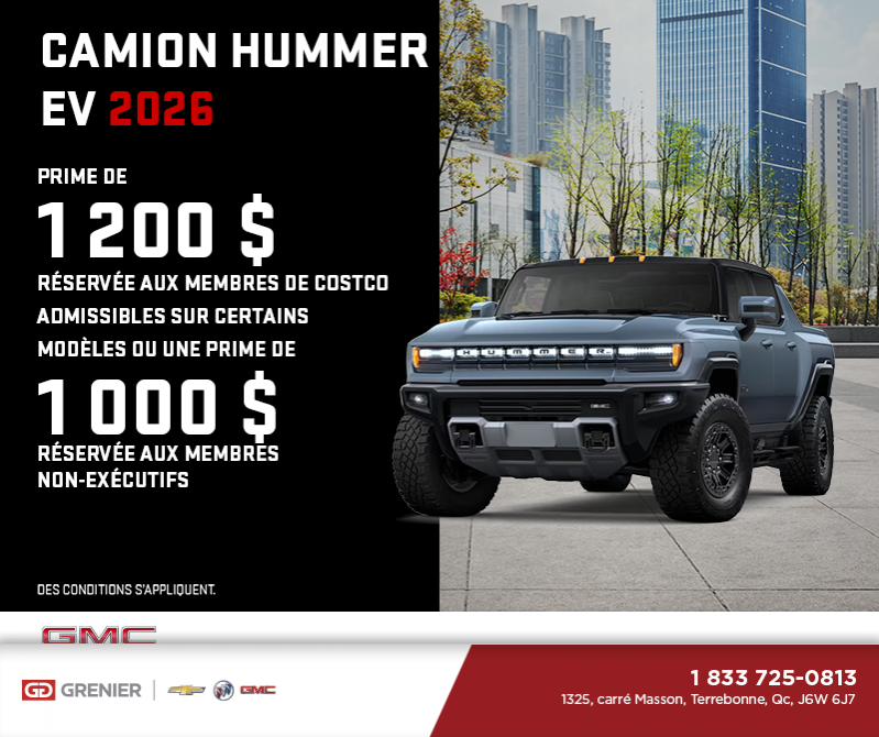 Le GMC Camion Hummer EV 2026