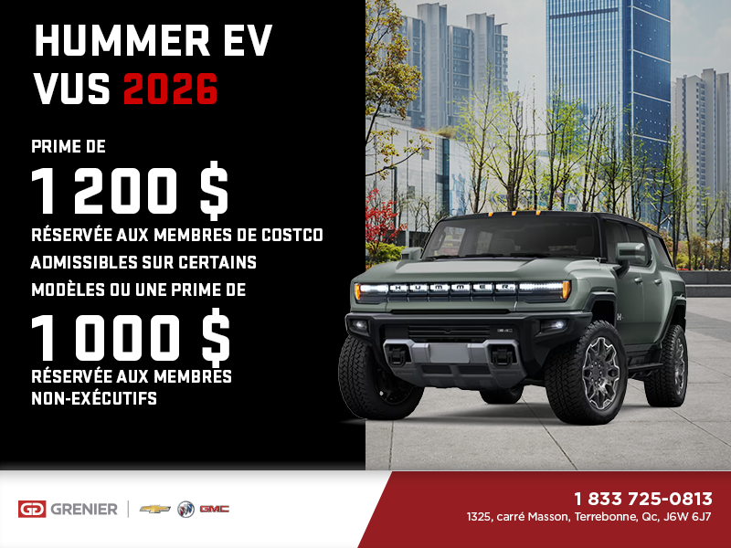 Le GMC Hummer EV VUS 2026