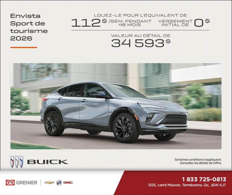 Procurez-vous la Buick Envista 2026