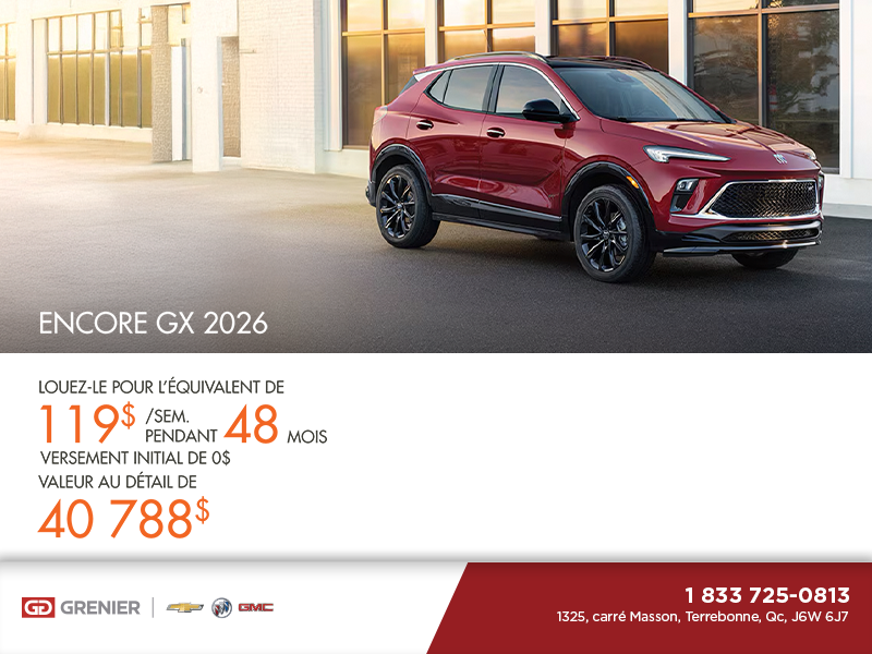 Procurez-vous le Buick Encore GX 2026