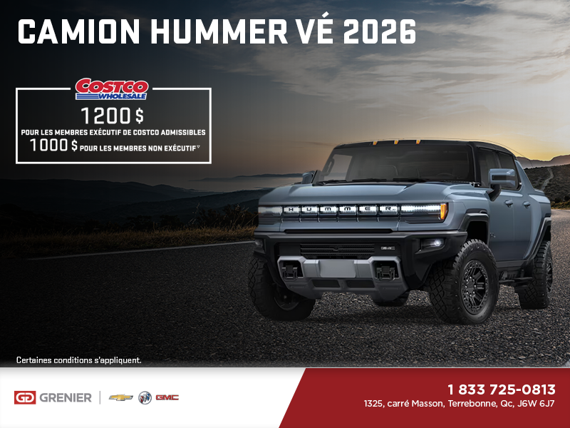 Le GMC Camion Hummer VÉ 2026