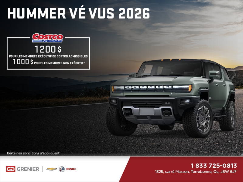 Le GMC Hummer VÉ VUS 2026