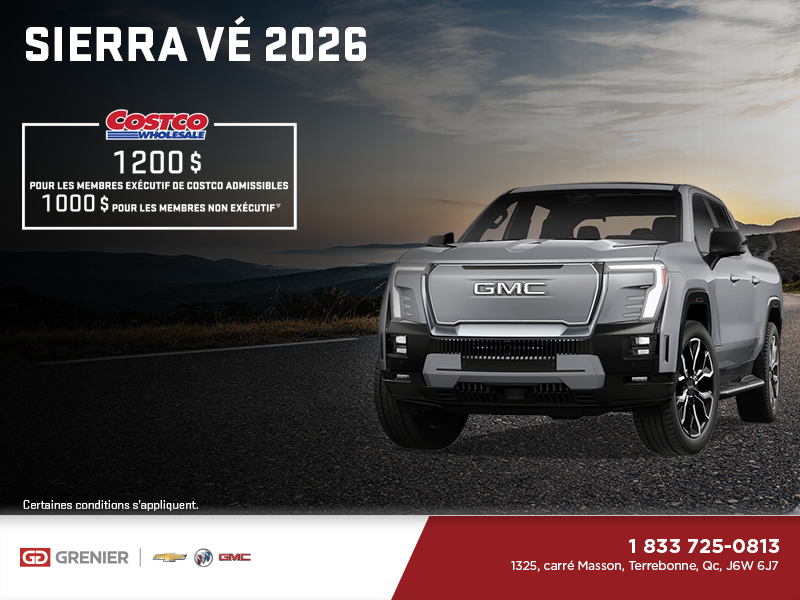 Le GMC Sierra VÉ 2026