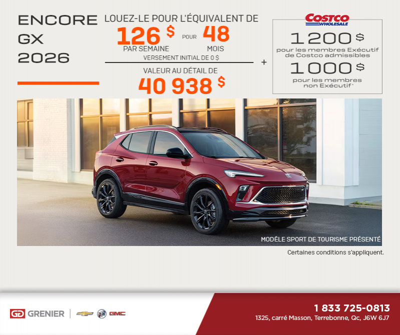 Procurez-vous le Buick Encore GX 2026
