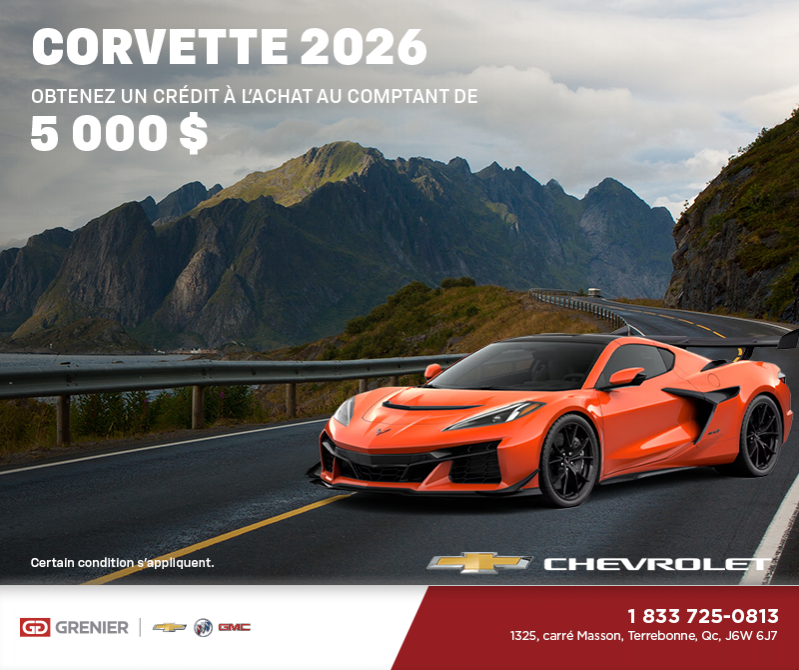 Procurez-vous le Chevrolet Corvette 2026