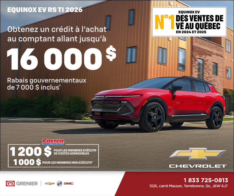 Procurez-vous le Chevrolet Equinox EV 2026
