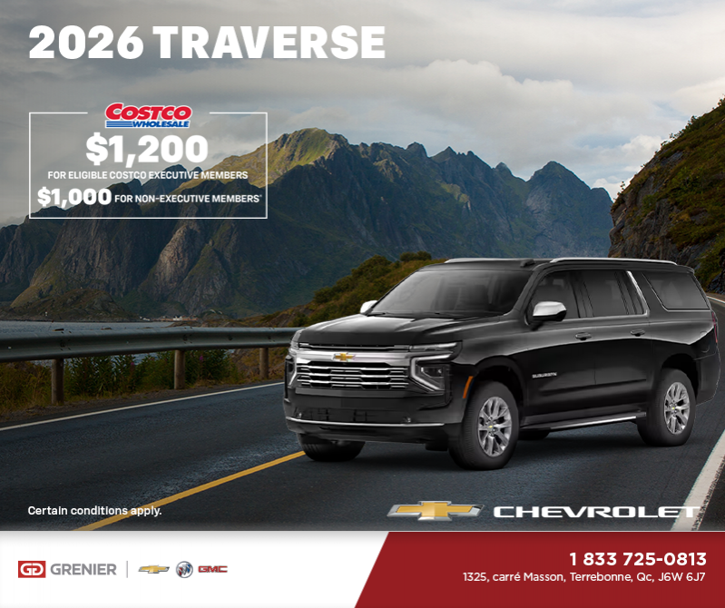 Get the 2026 Chevrolet Traverse