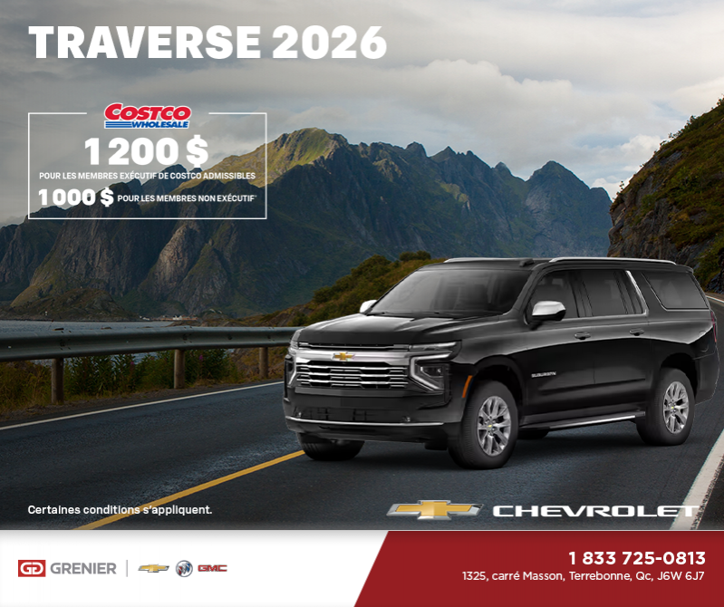 Le Chevrolet Traverse 2026