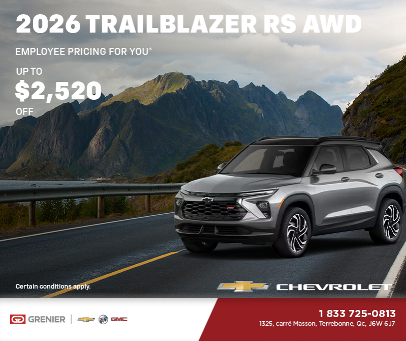 Get the 2026 Chevrolet Trailblazer