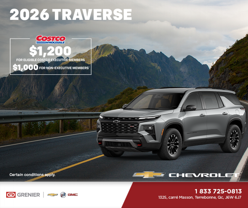 Get the 2026 Chevrolet Traverse