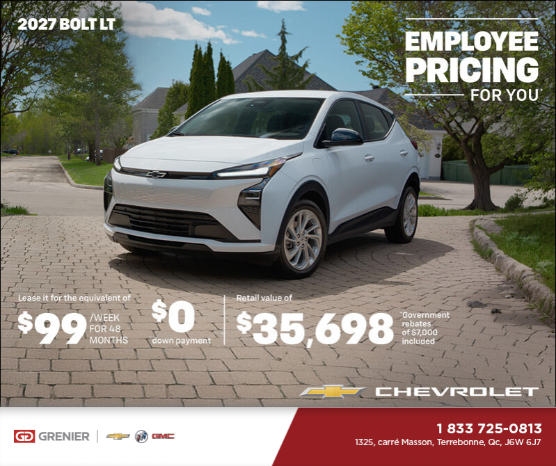 Get the 2027 Chevrolet Bolt LT
