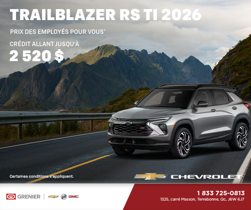 Le Chevrolet Trailblazer 2026