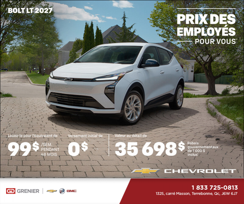 Procurez-vous le Chevrolet Bolt LT 2027