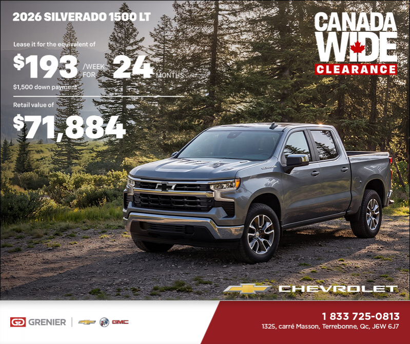 The 2026 Chevrolet Silverado 1500 LT