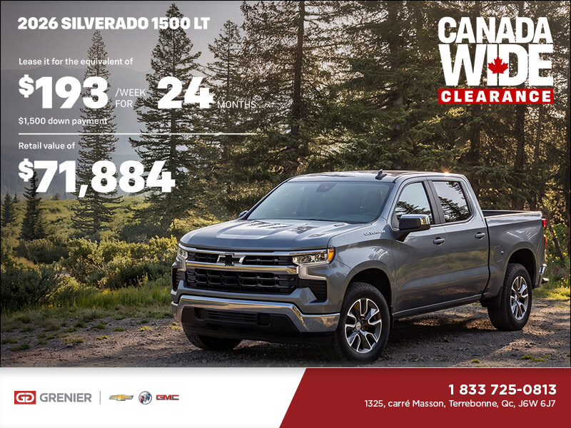 The 2026 Chevrolet Silverado 1500 LT