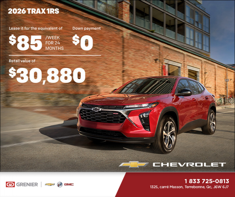 The 2026 Chevrolet Trax 1RS