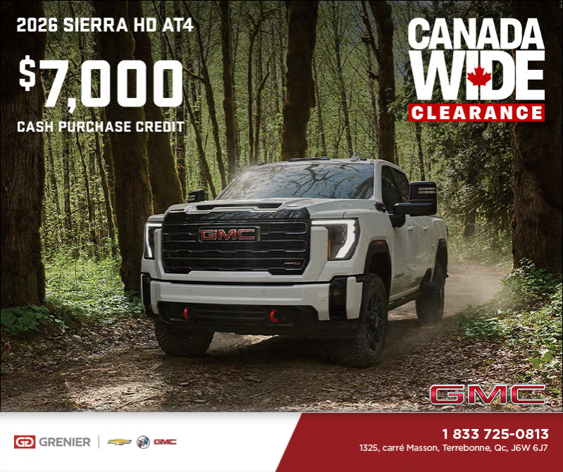 The 2026 GMC Sierra HD AT4