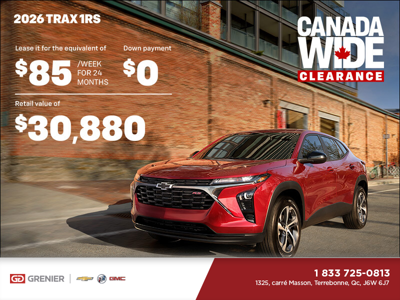 The 2026 Chevrolet Trax 1RS