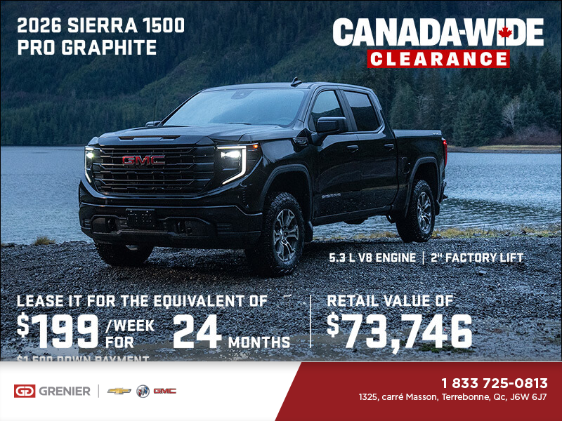 The 2026 GMC Sierra 1500 Pro Graphite Crew Cab