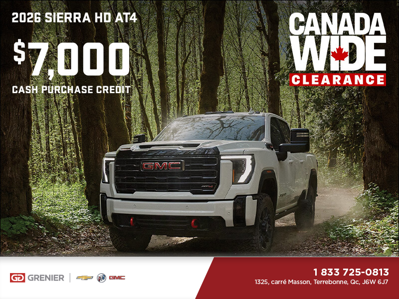 The 2026 GMC Sierra HD AT4
