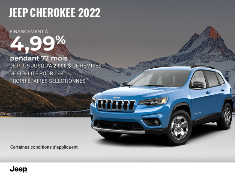 Conduisez un Jeep Cherokee 2022!