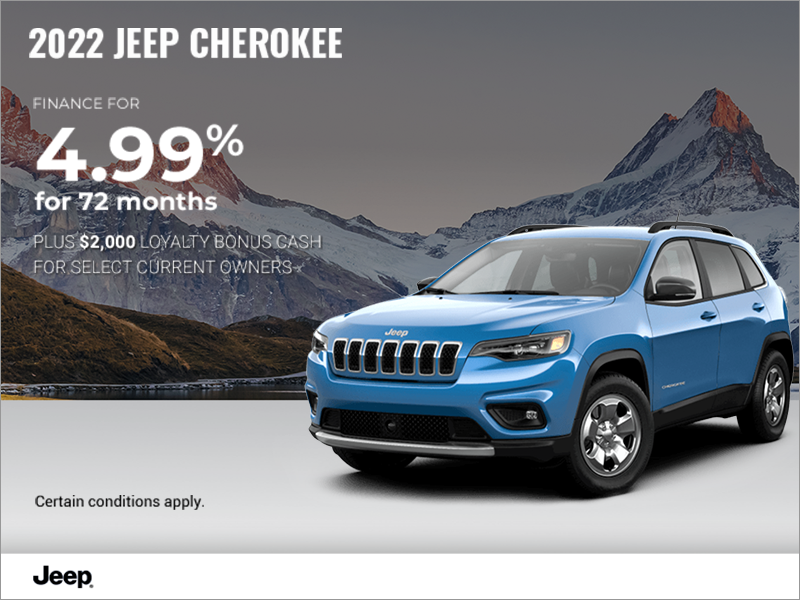 Get the 2022 Jeep Cherokee!