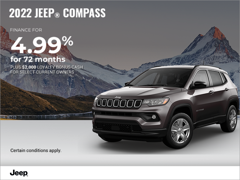 Get the 2022 Jeep Compass!