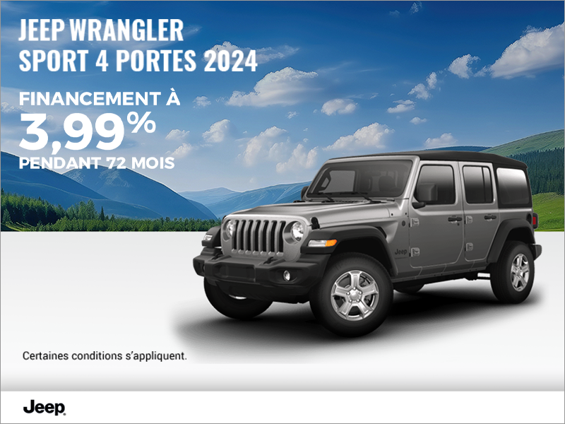 Conduisez un Jeep Wrangler 2024!