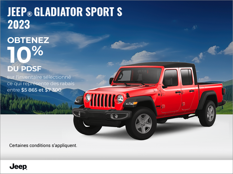 Conduisez un Jeep Gladiator 2023!