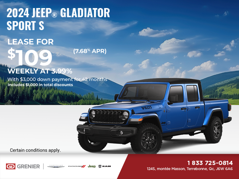 Get the 2024 Jeep Gladiator!