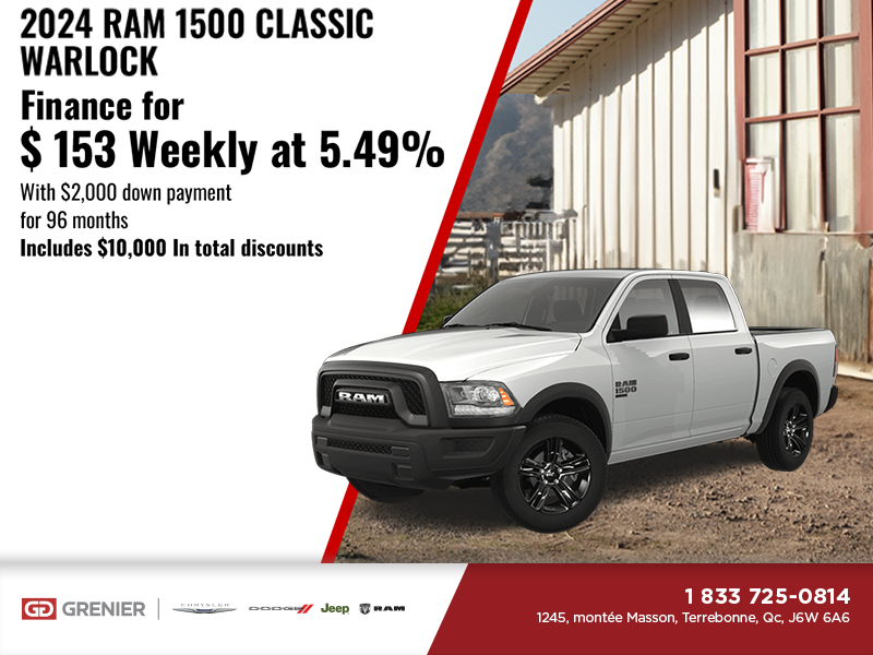 Get the 2024 RAM 1500 Classic