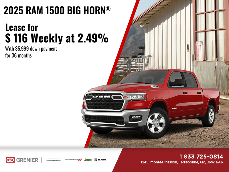 Get the 2025 RAM 1500 Big Horn