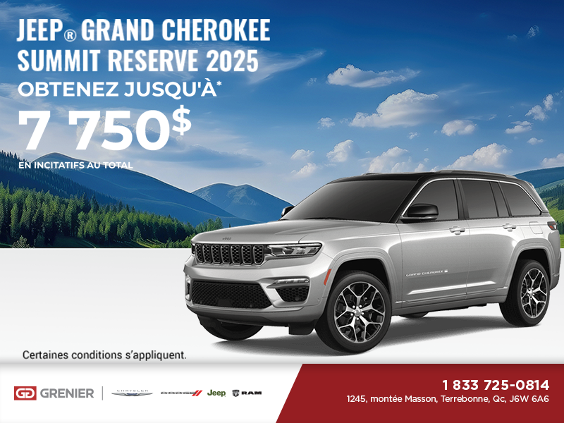 Conduisez un Jeep Grand Cherokee 2025