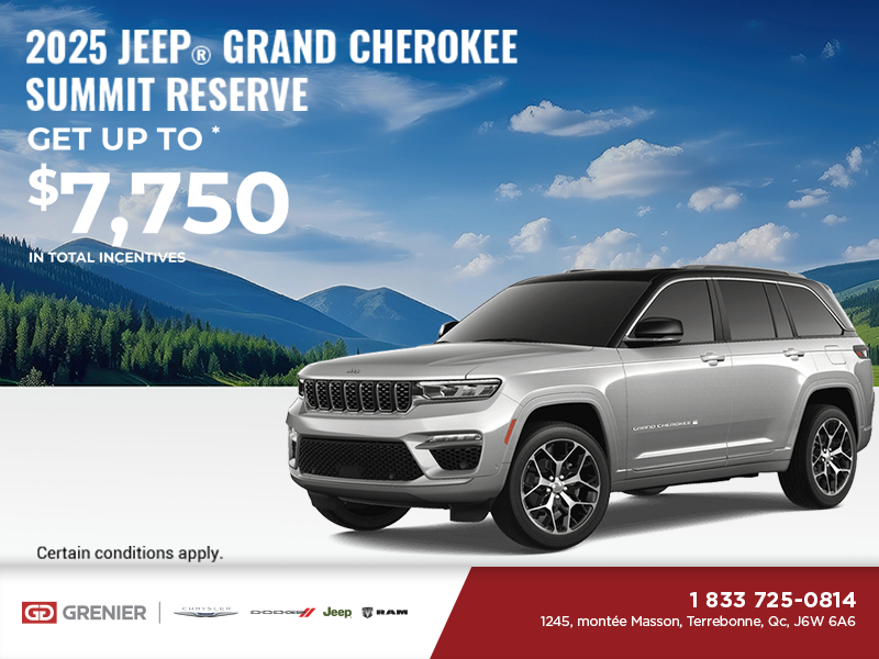 Get the 2025 Jeep Grand Cherokee!