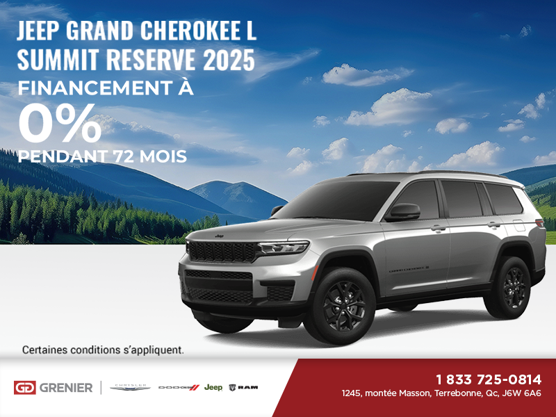 Conduisez un Jeep Grand Cherokee L 2025