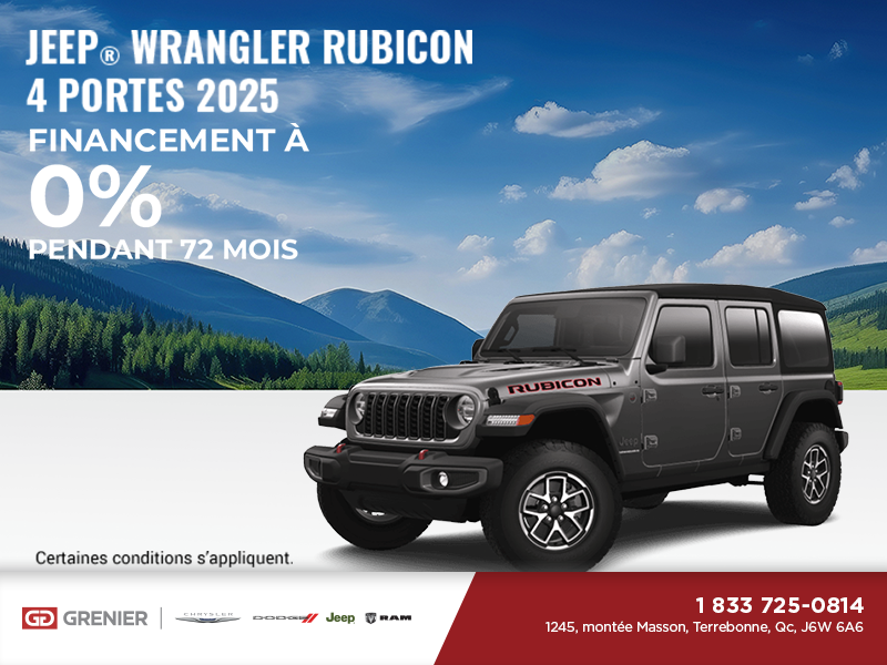 Conduisez un Jeep Wrangler 2025!
