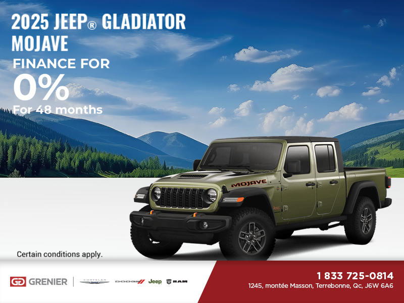 Get the 2025 Jeep Gladiator!